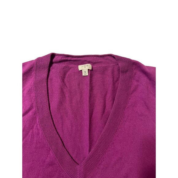 J.Crew Pullover V-Neck Cotton Thin Knit Sweater Women's Size Small Excellent ver - Picture 6 of 6